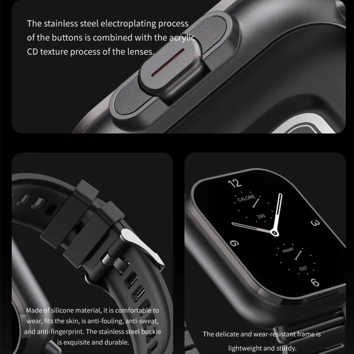 2024%20New%20D8%20Bluetooth%20headset%20smart%20watch%20two-in-one%20full-screen%20touch%20Bluetooth%20call%20heart%20rate%20blood%20oxygen%20bracelet%20headset%20-%20Image%204