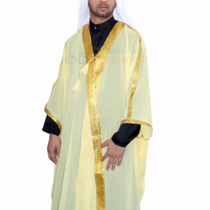 Comfortable Imam Dress Aba/Thobe Golden Color for Men
