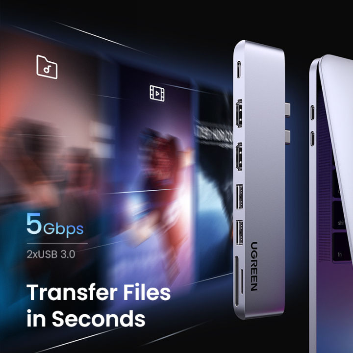 UGREEN%20USB%20C%20Hub%20for%20MacBook%20Pro%20USB%203.0%20Splitter%20Adapter%20USB%20Type%20C%20to%204K%20HDMI,%20Thunderbolt%203%20100W%20Power%20Delivery,%203%20USB%203.0%20Port%20Adapter%20Dock%20Station%20for%20MacBook%20Air%202020%202019%202018,%20MacBook%20Pro%202019%202018%202017%20-%20Image%208