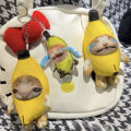 Banana Cat Crying Toys Happy Banana Cat Keyring Meme Cat In Banana Cat Pendant Doll Keychain Plush Toy Sad Cry Bananacat For Kid.