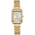 Qingwen  Women's Light Steel Watch   Female Student Fashion Simple Square Quartz Watch. 