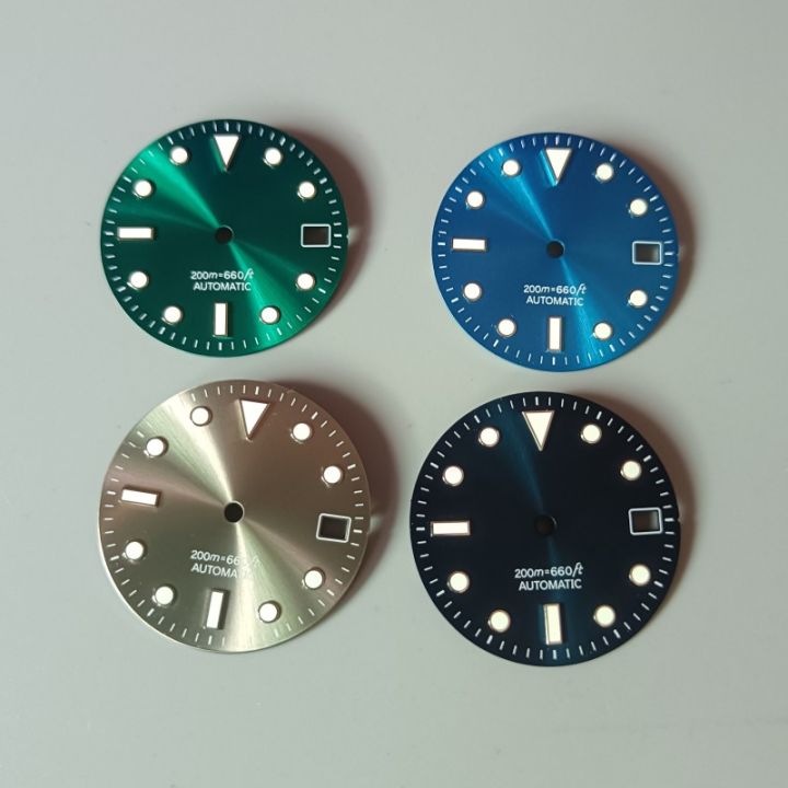 Sunburst Dial Blue Grey Green Luminous Watch Dial For