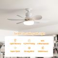 20.5-inch LED 40W ceiling fan light E27 with remote dimming function, suitable for living room, study, and home use, 85-265V. 