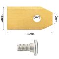 LKPCIGCXM Lawn Mower Blade 72 Pcs Replacement Blades, Stainless Steel Mower Blade for Garden and Husqvarna for Automower. 