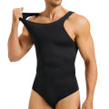 Happy party Men Shapewear Bodysuit Tummy Control Abdomen Compression Slimming Bodysuit Sleeveless Undershirt Full Body Shaper.