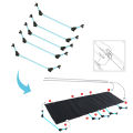 Outdoor Portable Folding Bed Single Person Camping Cot 330LB Bearing Weight Compact for Outdoor Picnic Camping Hiking. 