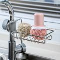 Faucet Sink Rack Rag Drain Storage Rack Household Kitchen Toilet Bathroom Organizer Punch Free Sink Storage Rack Stainless Steel Drain Rack Sponge Soap Cloth Storage Holder Shelf. 