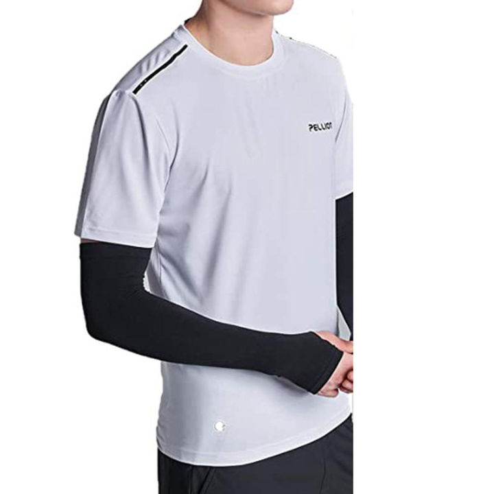Outdoor Cool Arm Hand Sleeve Sun Protection Hand Fingerless For