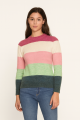 Girls Premium Soft Knit Striped Pullover Sweater From Levin. 