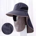 Summer Sun Hats UV Protection Outdoor Hunting Fishing Cap for Men Women Hiking Camping Visor Bucket Hat Removable Fisherman Hat.