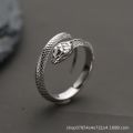 Malfoy Ring Men's and Women's Open Snake Ring Wizard Snake House Harry Potter Slytherin College Jewelry Explosion.