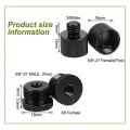 4 Pcs Mic Thread Adapter 5/8 Female to 3/8 Male and 3/8 Female to 5/8 Male Screw Adapter Thread for Mic Stand Mount. 