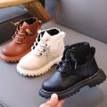 2022 Autumn Classic Black Brown White Fall Winter Platform Boots for Children Cozy Toddler Boys motion Boots Kids Girl Shoes. 