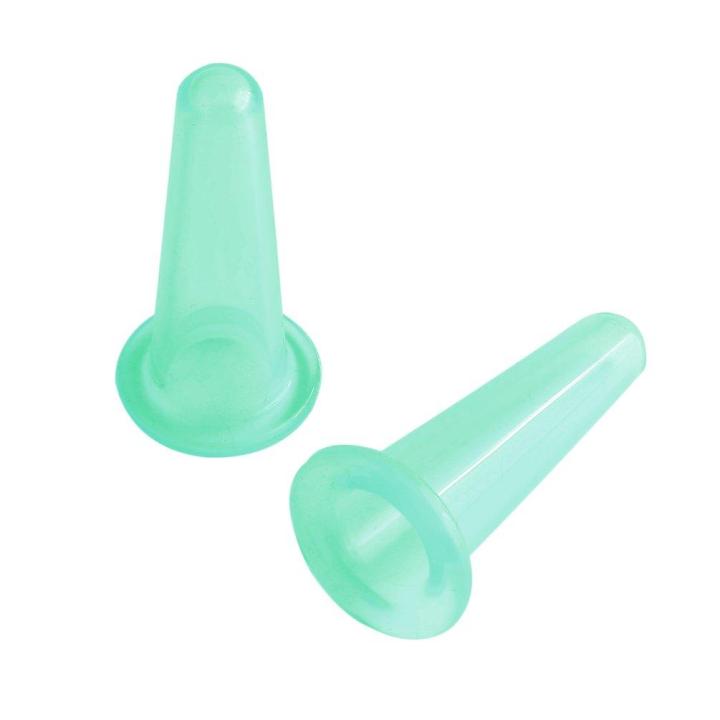 【The Edge of Beauty】4Pcs Silicone Cupping Set Skin Massage for Face Neck Back Eyes
