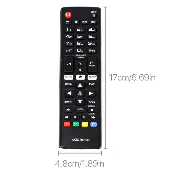 Télécommande Universelle De Remplacement ABS Pour LG TV – Noire, Neuve (sans Piles)