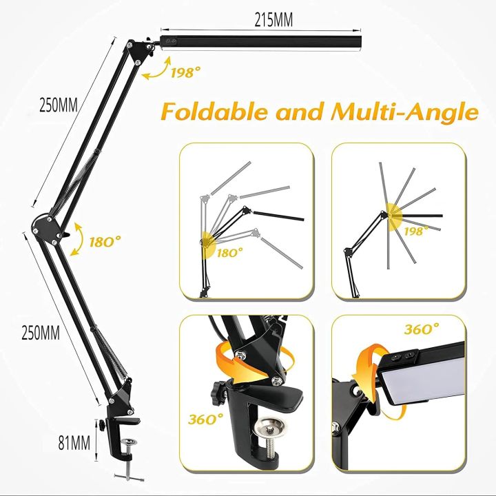 LED%20Desk%20Lamp%20with%20Clamp,%2010W%20Swing%20Arm%20Desk%20Lamp,%20Eye-Caring%20Dimmable%20Desk%20Light%20with%2010%20Brightness%20Level,%203%20Lighting%20Modes%20-%20Image%207