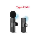 K9 Wireless Lavalier Microphone Upgraded Plug-Play Auto-Syncs Mic For Vlogs Interview Youtubers (NO APP or Bluetooth Needed).