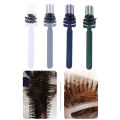 Comb Cleaning Tool Embedded Hair Brush Comb Cleaner Plastic Handle Home Use Quickly Clears All Excess Hair From Hairbrush. 