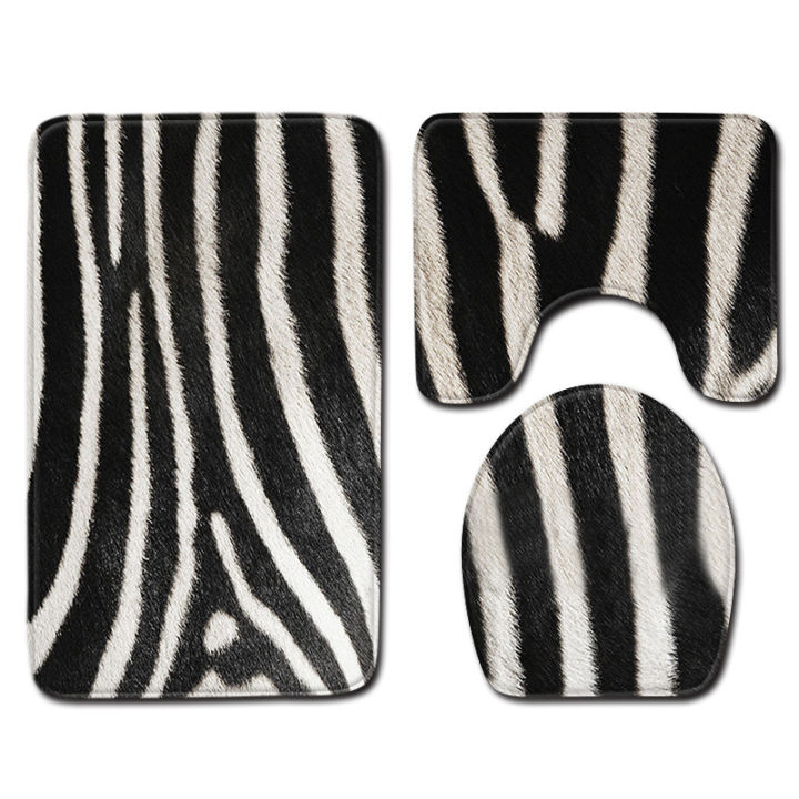 Animal%20print,%20skin%20pattern,%20leopard%20print,%20tiger%20print,%20toilet%20carpet,%20three-piece%20bathroom%20anti-slip%20mat,%20to%20figure%20the%20foot%20mat,%20cross-border%20delivery%20-%20Image%203
