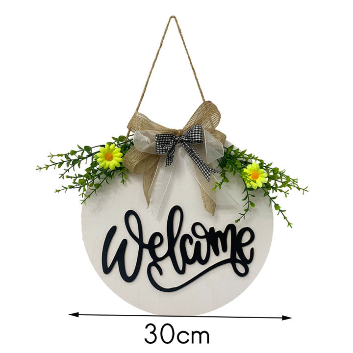 Welcome%20Sign%20Welcome%20Front%20Door%20Round%20Wood%20Sign%20Hanging%20Welcome%20Sign%20for%20Farmhouse%20Porch%20Welcome%20Sign%20Front%20Door%20Decor%20-%20Image%204