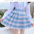 Japanese-StylejkUniform Skirt Middle and Big Children12Women's Short Skirt Student Pleated Skirt College Style School Uniform Tartan Skirt.