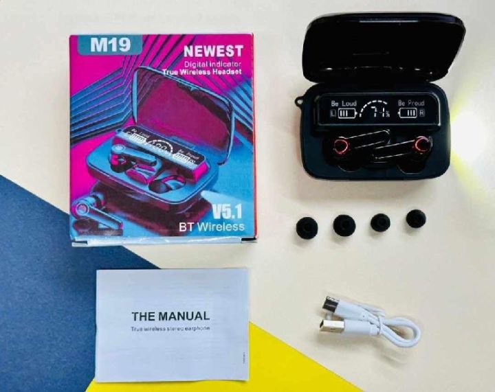 M19 tws Wireless Bluetooth 5.1 Headphone Earbuds