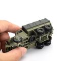 1/72 4D Assembly Military Vehicle Model M35 Truck Hummer M3 Armored Vehicles Building Kit Toy WW2 Soldier Models Gift.