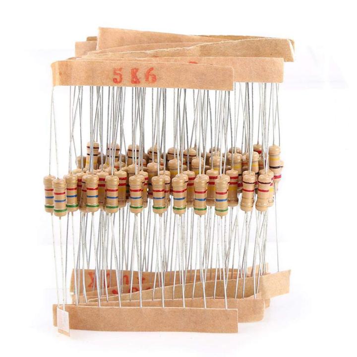 Resistor- 10Ω, 330Ω, 470Ω, 560Ω, 1kΩ, 1.2kΩ, 1.5kΩ, 2.2kΩ, 3.3kΩ, 4.7kΩ, 5.6kΩ, 10kΩ, 22kΩ, 56kΩ, 100kΩ, 150kΩ, 470kΩ- 100pcs