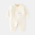Baby warm boys girls, autumn and winter boneless jumpsuit for newborns, button to door crawling clothes, pamas. 