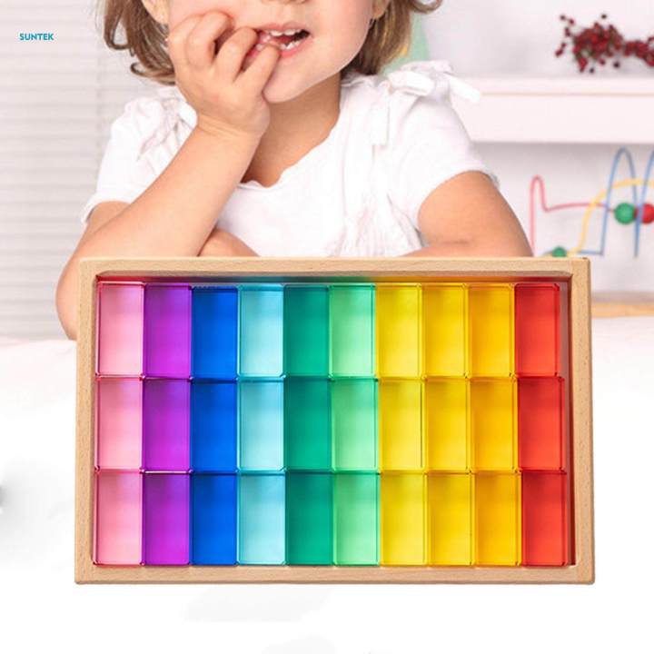 Rainbow%20GEM%20Cubes%20Stacking%20Toy%20Transparent%20Appearance%20with%20Storage%20Case%20Building%20Blocks%20Set%2030pcs%20-%20Image%202