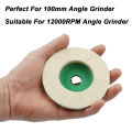 10Pcs 4 In-ch Round Wool Felt Disc Wheel Pads for 100mm Angle Grinder Buffing Polishing. 