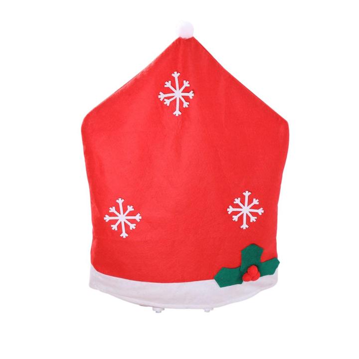 Christmas Chair Covers Tablecloth Santa Chair Back Covers Xams Chair Covers for Christmas Festive Home Dinner Table Chairs Decoration Kitchen Party Decor