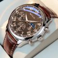 Watch Men Fashion Casual Watches Leather Band Quartz Wristwatches. 