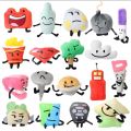 New Battle for Dream Island Plush Toy BFDI Stuffed Animal Soft Doll Plushie Figure Plant Number Letter Fries Kids Birthday Gifts.
