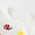 Malwee Girls Sweatshirt Autumn Style Small Children European and American Children's Round Neck Top Western Autumn Clothes Base Shirt Wholesale.