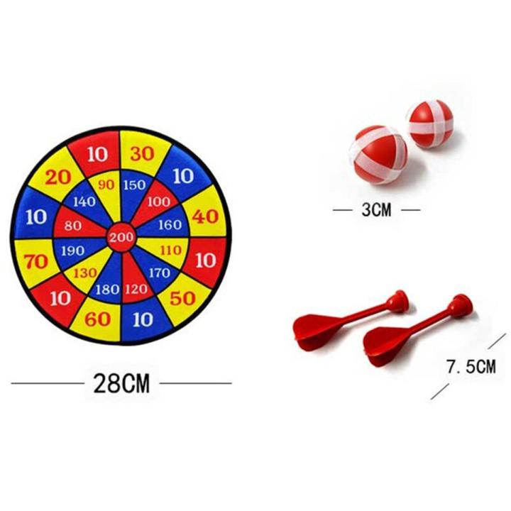 【Serendipity party】Party Props Darts Games Child Dartboard Toys Double Target Dart Fabric Plate Dart Board Set Fitness Game Toy