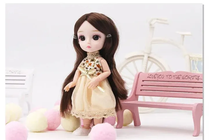 %E3%80%90The%20road%20to%20happiness%20Store%E3%80%91New%20BJD%20Doll%2013%20Movable%20Joint%201/12%20Makeup%20Casual%20Skirt%20Clothing%20Doll%20Accessories%20Play%20House%20Toys%20for%20Girls%20Gift%20-%20Image%204
