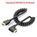 【Top-Rated Product】 1PCS HDMI to Mini HDMI cable, Micro Adapter Cable, HDMI Elbow Telescopic Spring Cable, 4k High-definition Camera SLR.