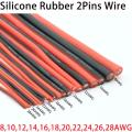High Temperature Silicone Wire 10/12/14/16/18/22 AWG (2 Feet). 
