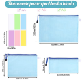 20 Pack Document Bags Plastic Document Bag A4+A5+A6, File Folder Plastic Zip Pocket Zipper Pocket Mesh Pouch with Zipper (4 Colors).
