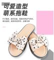 2023 Summer new fairy -style slippers Female indoor home furnishings Korean bow cute one sand slippers.