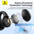 Baseus Open Ear AirGo AS01 Clip-Ons Open Ear TWS Earbuds Earphone 5.3 Bluetooth Wireless Sports Headphones Ultra lightweight low latency earbuds. 