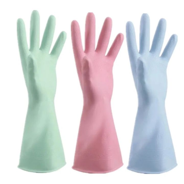Housework Dishwashing Gloves Rubber Latex Kitchen Cleaning Brush Pot Durable Washing Clothes Plastic Waterproof