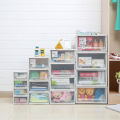 Transparent thickened storage box, plastic drawer storage cabinet, storage box, clothing organizer, children's baby wardrobe. 
