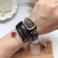 Unique Snake Shaped Watches for Women with Rhinestone Fashion Luxury Brand Ladies Watch Diamond Snake Bracelet Wrist Watch Girl. 