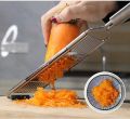 3-in-1 Multi-purpose Vegetable Slicer Stainless Steel Grater Cutter Shredders Fruit Potato Peeler Carrot Grater Kitchen Tools-Light Grey.