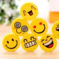 Smile Face Emoji Erasers - 12 Pcs. 