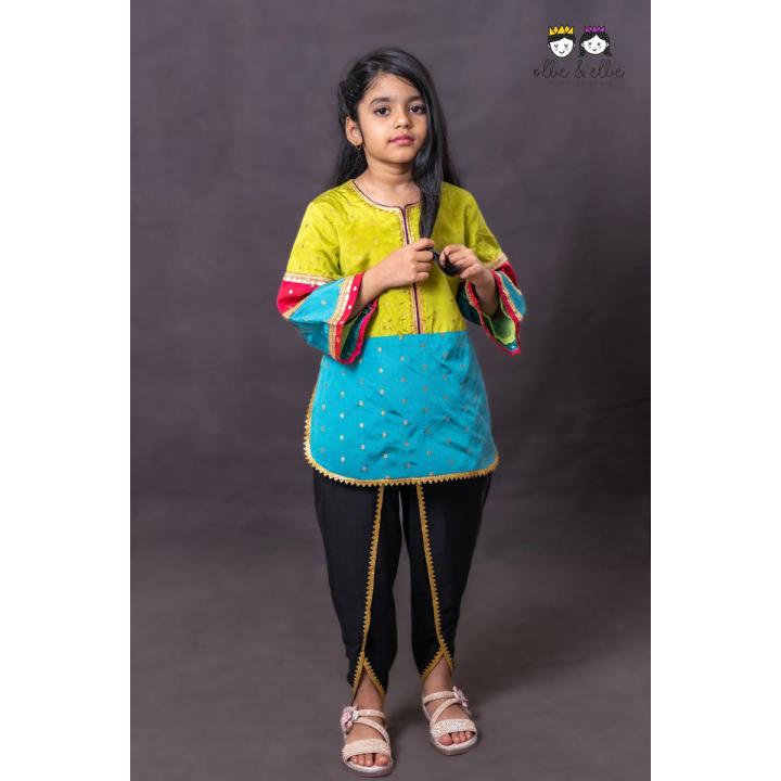 Girl Baby Dress PCS Set Using Best Quality Fabric for 4-12 Years