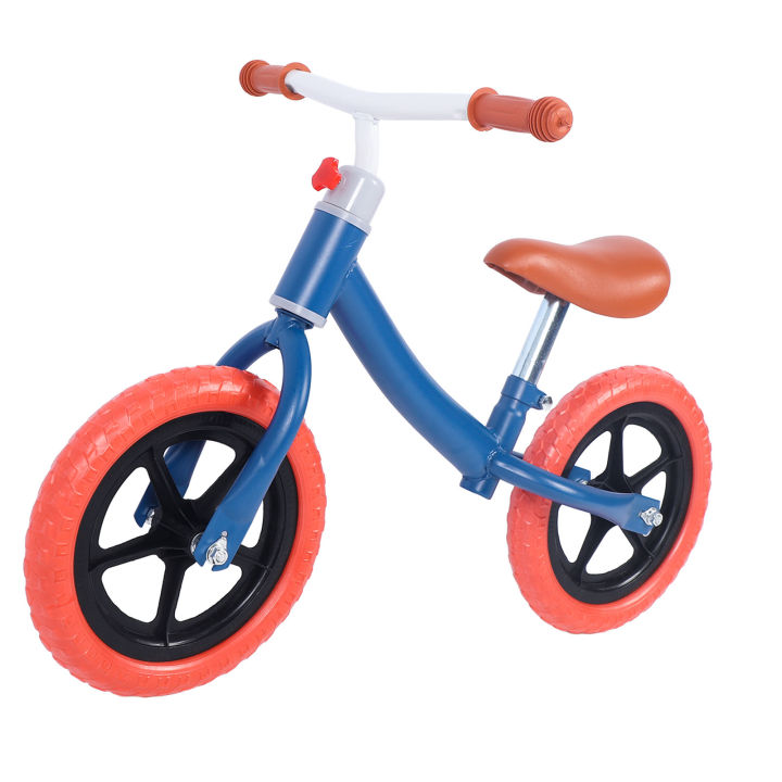 Toddler First Bike, Soft PU Seat Lightweight High Carbon Steel Toddler Bike Anti Slip Adjustable Height with 2 Wheels for Birthday Gift for 2 To 6 Year Old