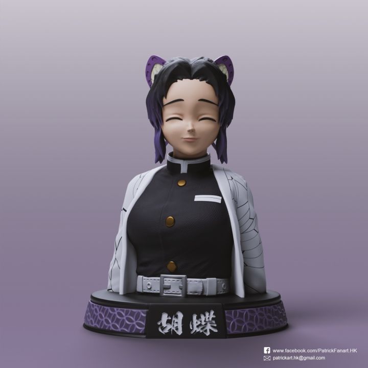 SHINOBU KOCHOU Demon Slayer kimetsu no yaiba Anime Manga Game Action Figure 3d print Toys Figure Model Table Desk Decoration Accessories
